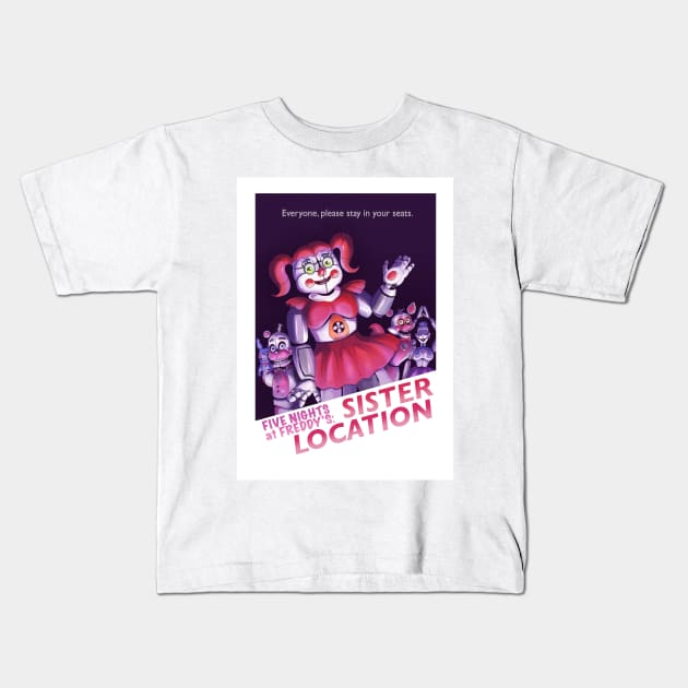 Sister Location Kids T-Shirt by chronodia